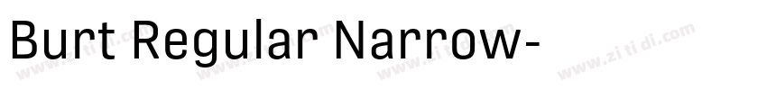 Burt Regular Narrow字体转换